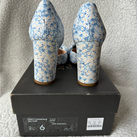 NWB J.Crew Collection in Liberty Misti Valeria Bow Bell d’Orsay Pumps Size 6 - Picture 5 of 9